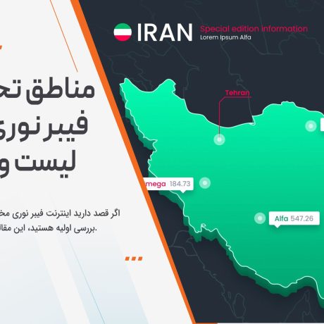 مناطق تحت پوشش فیبر نوری مخابرات