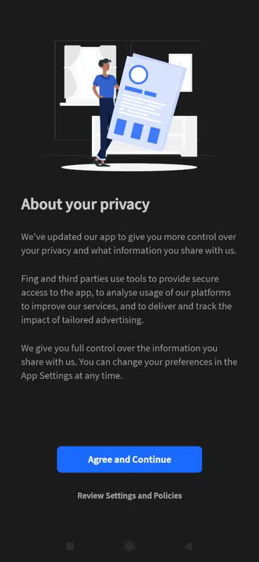 اجرا و مجوزها اپلیکیشن فینگ 