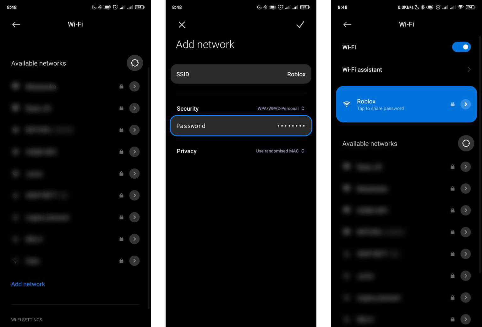 نحوه اتصال به وایفای مخفی شده در گوشی اندروید